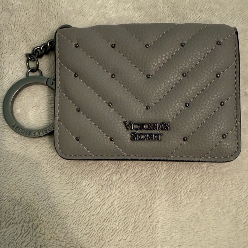 Victoria's Secret Gray Card Holder
